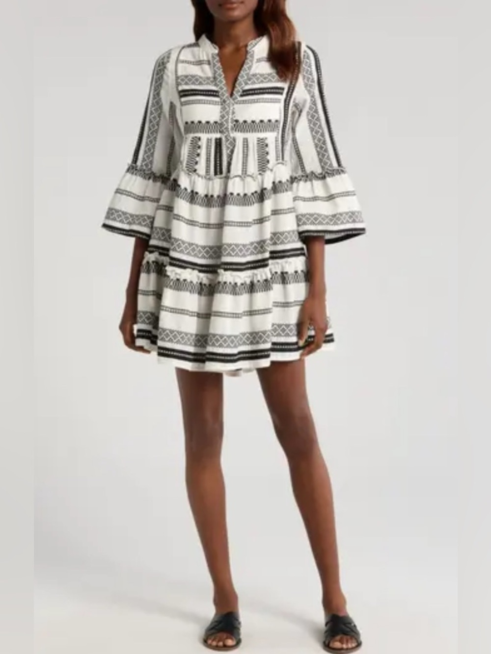 Elan Cotton Babydoll Cover Up
